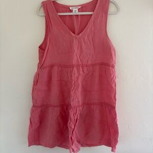 Lucky Brand Coral Linen Dress
